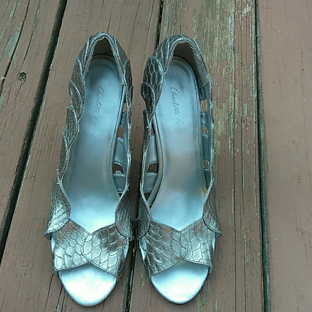 Silver heeled Sandals